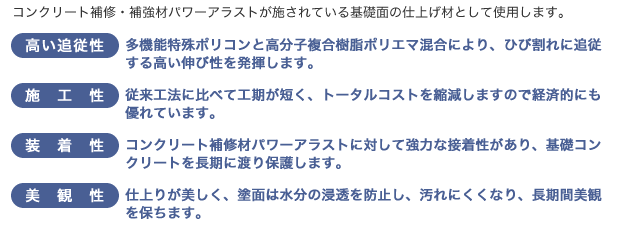 �R���N���[�g��C�E�⋭�ރp���[�A���X�g���{����Ă����b�ʂ̎d�グ�ނƂ��Ďg�p���܂��B